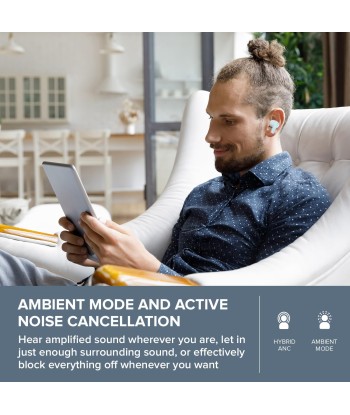 Écouteurs Bluetooth CREATIVE Zen Air Pro Résistant à Transpiration IPX5 Réduction Active Bruit Mode Ambiant Bluetooth 5.3 Autonomie 33H NOIR Découvrez la collection