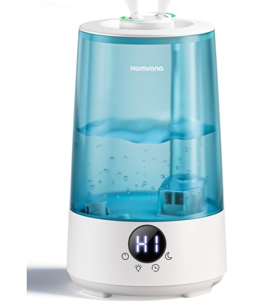 Humidificateur Air 3.6L Cool Mist Top-Fill 19dB Silencieux Plusieurs Modes 7 Couleurs Autonomie 34h rembourrage situé sous