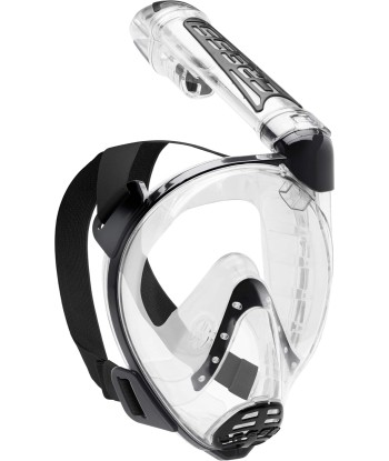 Cressi Duke Masque Complet Intégral Snorkeling Tuba Dry Mixte Adulte Taille M/L TRANSPARENT/NOIR de la marque