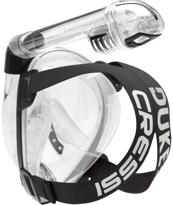 Cressi Duke Masque Complet Intégral Snorkeling Tuba Dry Mixte Adulte Taille M/L TRANSPARENT/NOIR de la marque