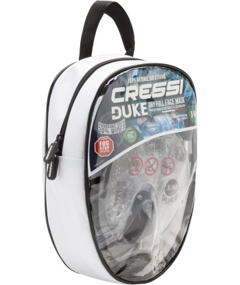 Cressi Duke Masque Complet Intégral Snorkeling Tuba Dry Mixte Adulte Taille M/L TRANSPARENT/NOIR de la marque