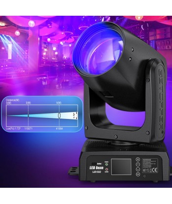 Projecteur Luminaires 150W Tête Mobile Dmx 512 RGBW 12 Gobos 12 Couleurs Activation Sonore la livraison gratuite