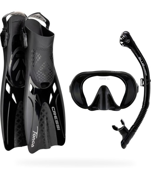 Set Palme Masque Tuba Cressi Musa Explorer Set Snorkeling Kit Mixte Taille L-XL la livraison gratuite