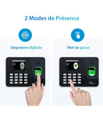 Pointeuse Horaire Biométrique Empreintes Digitales Calcul Automatique Français en ligne