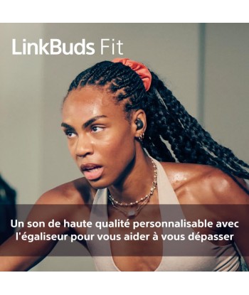 Sony LinkBuds Fit - Ecouteurs Bluetooth sans Fil à réduction de Bruit - Confortables, IPX4, Hi-Res Audio, Mode Ambient Sound, 21h d'autonomie, Connexion multipoint, iOS et Android - Noir sélection de produits