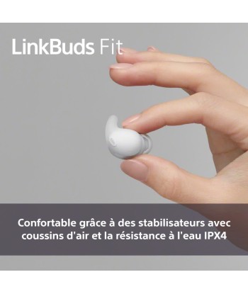 Sony LinkBuds Fit - Ecouteurs Bluetooth sans Fil à réduction de Bruit - Confortables, IPX4, Hi-Res Audio, Mode Ambient Sound, 21h d'autonomie, Connexion multipoint, iOS et Android - Noir sélection de produits