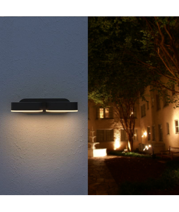 Applique murale LED 2x6W IP54 Orientable Comment ça marche