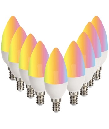 Ampoule LED Connectée Wifi E14 5.5W RGBW C37 des créatures d'habitude