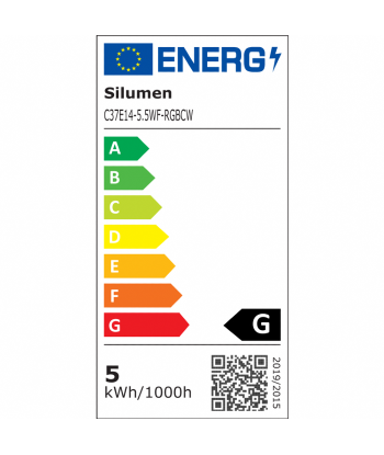 Ampoule LED Connectée Wifi E14 5.5W RGBW C37 des créatures d'habitude