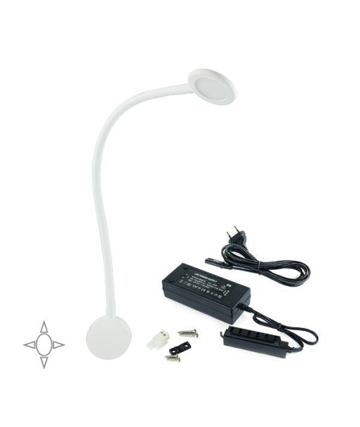 Applique LED col de cygne flexible 30W avec détecteur tactile ROND 50% de réduction en Octobre 2024