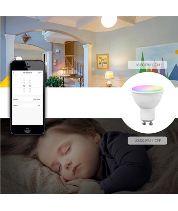 Ampoule LED Connectée Wifi GU10 5W RGBW Toutes les collections ici