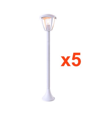 Borne LED Extérieure 90cm pour Ampoule E27 (Pack) en linge