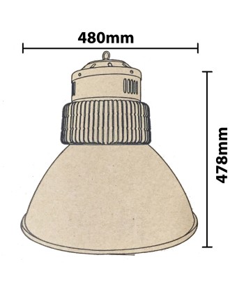 Cloche Industrielle LED 200W 120° NOIR l'évolution des habitudes 