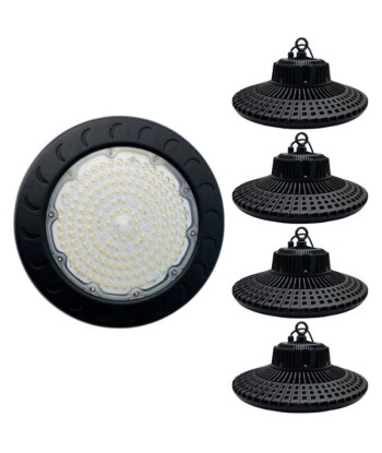 Suspension Industrielle HighBay UFO 150W IP65 NOIR en linge