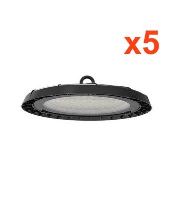 Cloche Highbay Industrielle UFO 90° 100W (Pack de 5) sur le site 