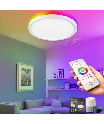 Plafonnier LED Connecté Wifi RGBW france