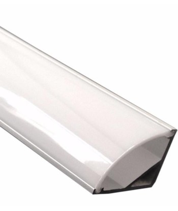 Profilé Aluminium Angle pour Bandeau LED Couvercle Blanc Opaque Le MVP de beaucoup