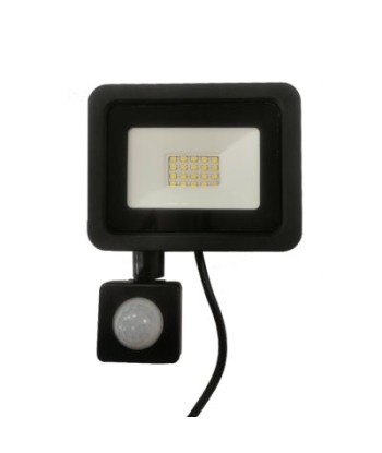 Projecteur LED Extérieur 20W IP65 NOIR avec Détecteur de Mouvement Crépusculaire offre 