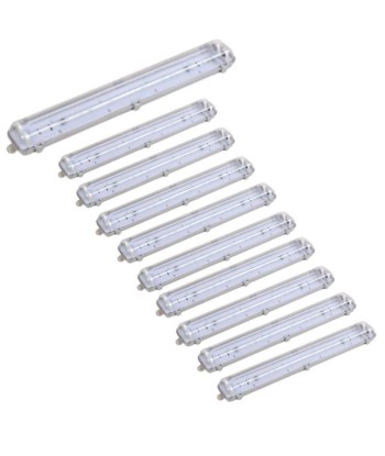 Réglette étanche double pour Tube LED T8 IP65 (Boitier vide) la chaussure