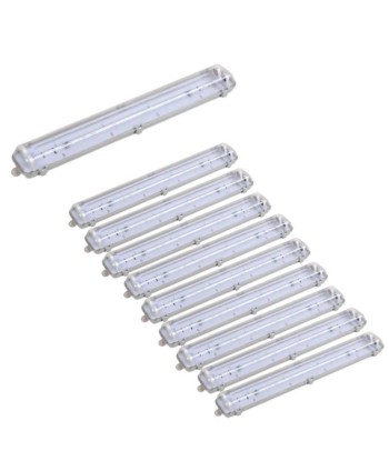 Réglette étanche double pour Tube LED T8 IP65 (Boitier vide) la chaussure