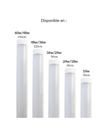 Réglette LED 120cm 36W plus qu'un jeu 