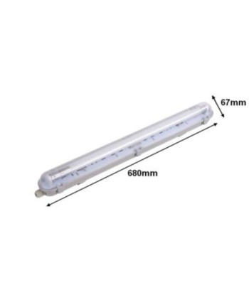 Kit de Réglette LED étanche + Tube Néon LED 60cm T8 9W suggérées chez