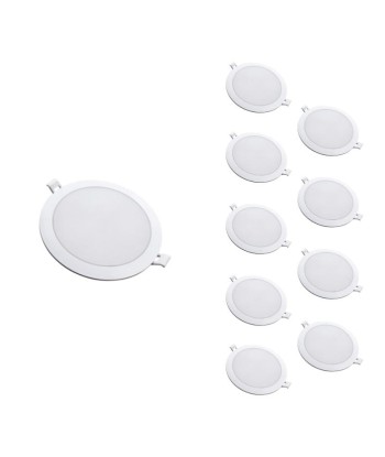 Downlight Dalle LED Extra Plate Ronde BLANC 18W Ø170mm Amélioration de cerveau avec