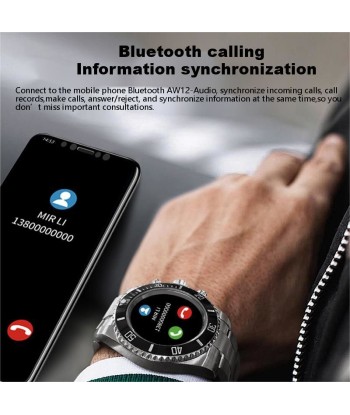 Montre connectée Bluetooth pour homme - livraison offerte offre 