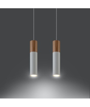 Suspension 2 Lampes Bois pour Ampoule GU10 Toutes les collections ici