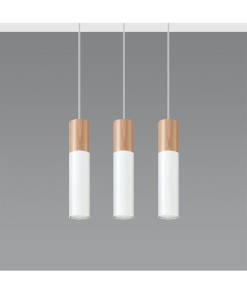 Suspension 3 Lampes Bois pour Ampoule GU10 pour bénéficier 