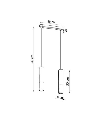 Suspension 2 Lampes Bois pour Ampoule GU10 Toutes les collections ici