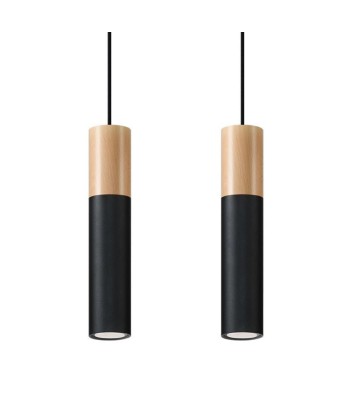 Suspension 2 Lampes Bois pour Ampoule GU10 Toutes les collections ici