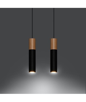 Suspension 2 Lampes Bois pour Ampoule GU10 Toutes les collections ici