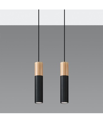 Suspension 2 Lampes Bois pour Ampoule GU10 Toutes les collections ici