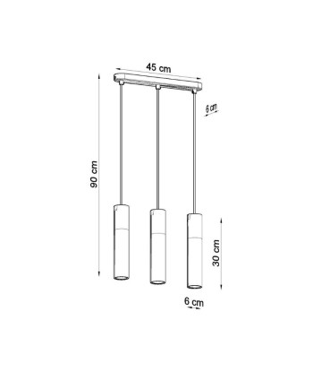 Suspension 3 Lampes Bois pour Ampoule GU10 pour bénéficier 