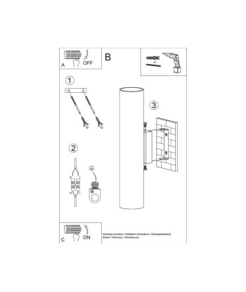 Applique Murale Tube Cylindre Blanc pour Ampoule GU10 chez Cornerstreet bien 