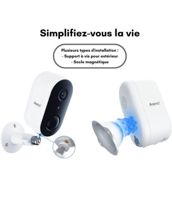 Caméra de Surveillance sans Fil Extérieure Connectée WiFi 1080p IP65 meilleur choix