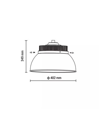 Cloche industrielle High Bay LED 100W pour bénéficier 