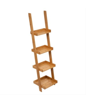 Etagère Echelle Bambou 4 Niveaux 38x33x146 cm la chaussure