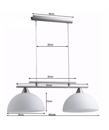 Lustre Contemporain 2 ampoules Voir les baskets