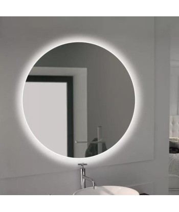 Miroir de salle de bain Cassiopeia avec éclairage décoratif à LED de Ø60cm pas chere