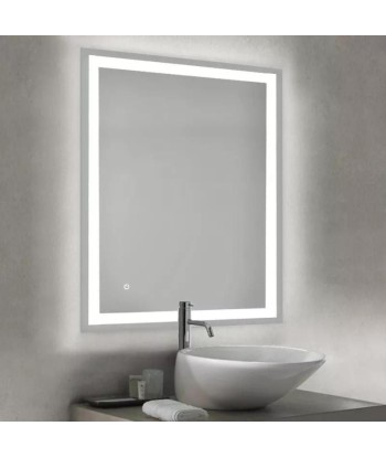 Miroir de salle de bain Hercule avec éclairage LED frontal et décoratif 60x80cm Livraison rapide