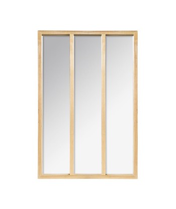 Miroir Mural en Bois Rectangle 3 colonnes H.116 cm outlet