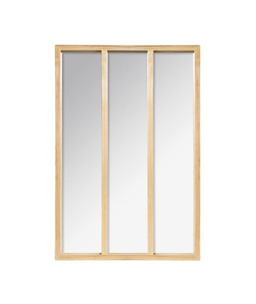 Miroir Mural en Bois Rectangle 3 colonnes H.116 cm outlet