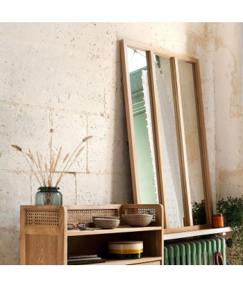 Miroir Mural en Bois Rectangle 3 colonnes H.116 cm outlet