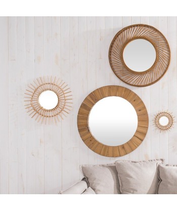 Miroir Rond en Bois 83cm prix pour 