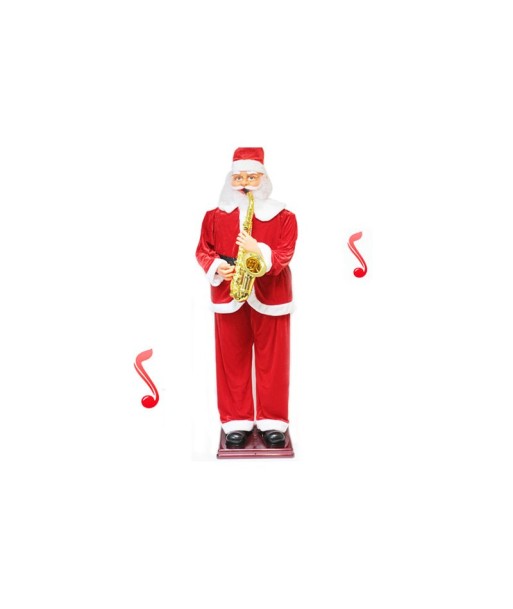 Père Noël Automate avec saxophone H.180cm en ligne des produits 