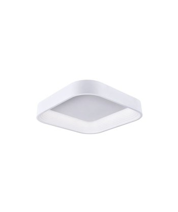 Plafonnier LED 38W Carré BLANC SABLE - Blanc Chaud 3000K Faites des économies