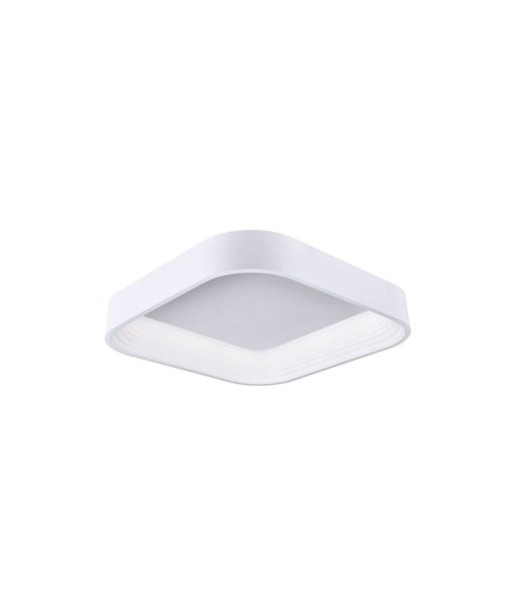 Plafonnier LED 38W Carré BLANC SABLE - Blanc Chaud 3000K Faites des économies