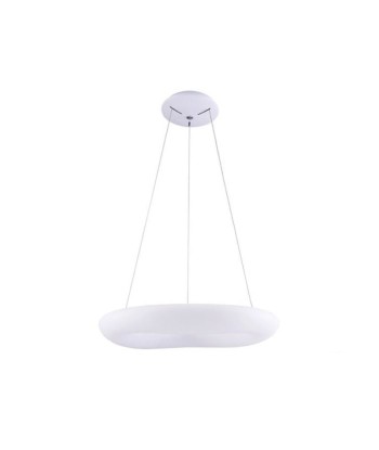 Plafonnier LED Suspendu 50W Rond Blanc - Blanc Chaud 3000K les ctes